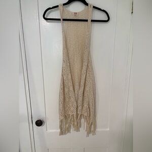 Mossimo Supply Co. Cream Knit Women's Poncho